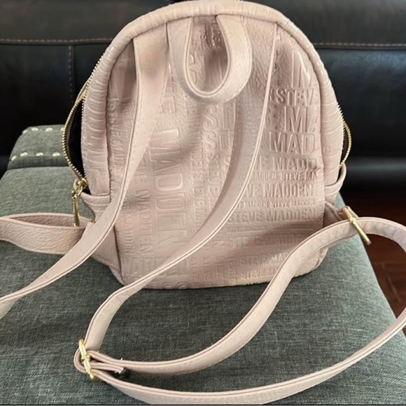 Steve Madden Pink Mini Backpack Preowned - Picture 3 of 5